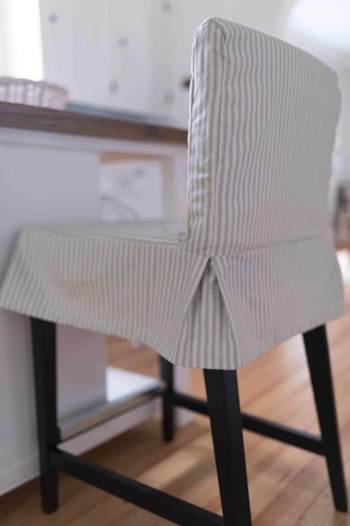 How To Sew A Parsons Chair Slipcover For The Ikea Henriksdal Bar Stool