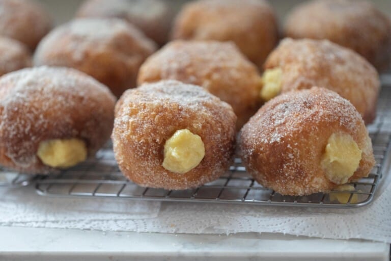 Homemade Brioche Donuts With Vanilla Custard Filling Farmhouse On Boone