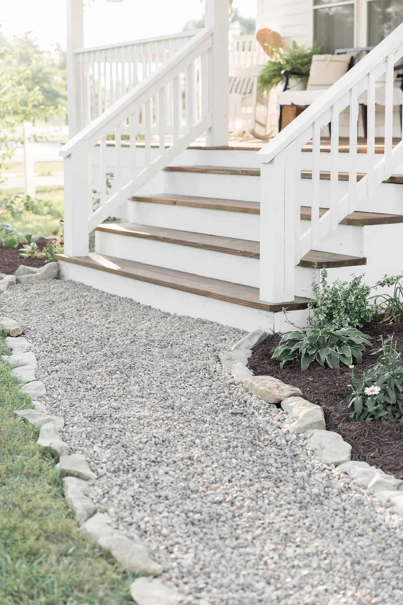 How to Cover Concrete Steps with Wood - Farmhouse on Boone