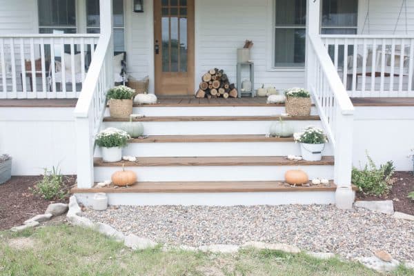 Fall Farmhouse Front Porch - Farmhouse on Boone