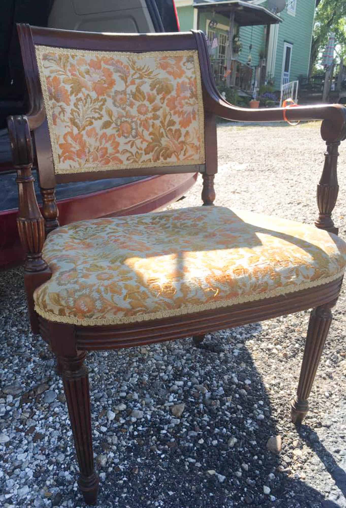 How to Reupholster a Chair - Farmhouse on Boone