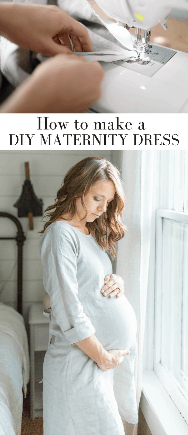 How to Make a Dress Without a Pattern Maternity Dress DIY