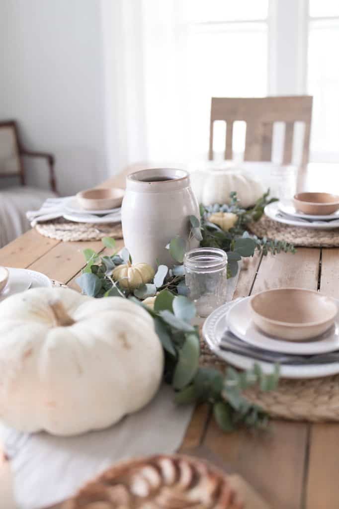 Farmhouse Thanksgiving Table Decor - Farmhouse on Boone