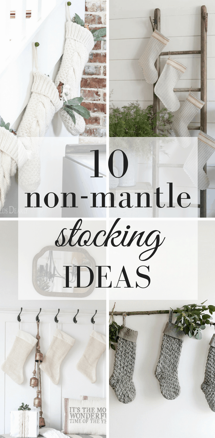 Where to Hang Stockings if no Mantle- 10 Non Mantle Stocking Ideas