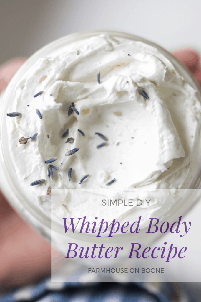 DIY Whipped Body Butter Recipe- All Natural - Farmhouse on Boone