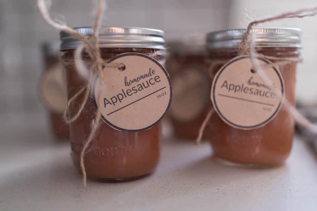 Instant Pot Applesauce with Free Printable Label