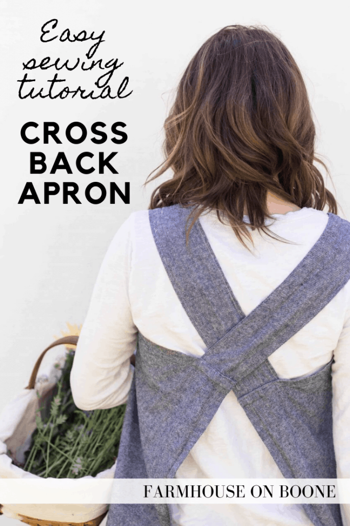 Cross Back Apron Pattern XS-3XL, Criss Cross Apron, Pinafore Apron 