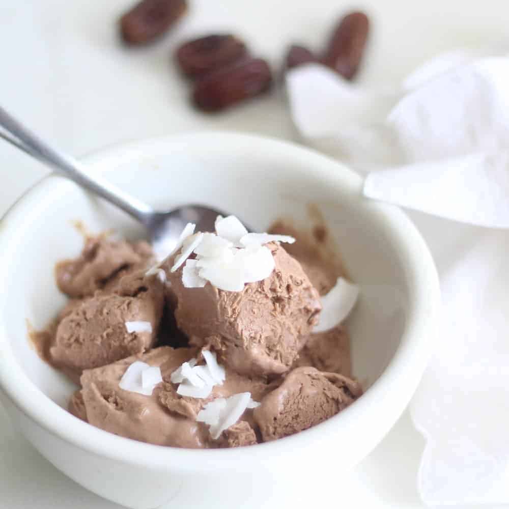 Dairy Free Sugar Free Delicious Date Sweetened Ice Cream