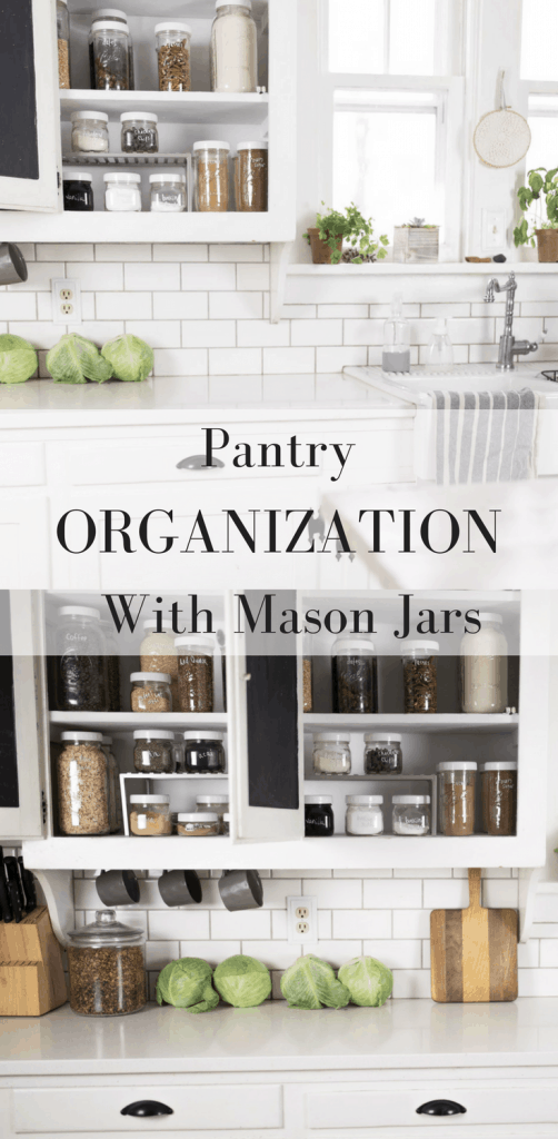 Pantry Organization with Mason Jars