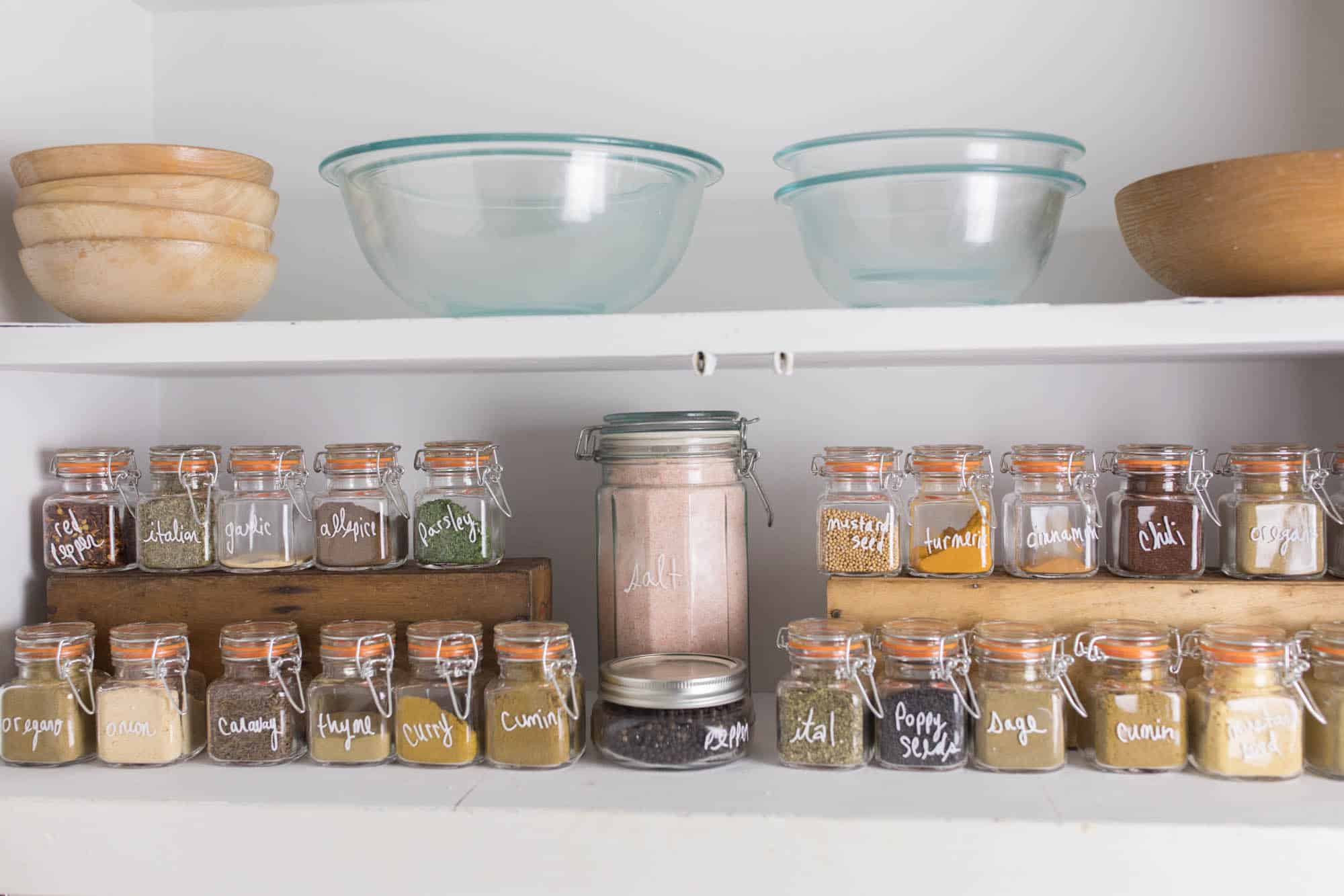 Spice Cabinet Organization - Farmhouse on Boone