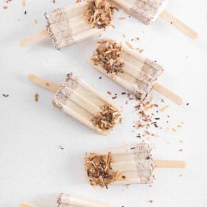 How to make toasted coconut popsicles