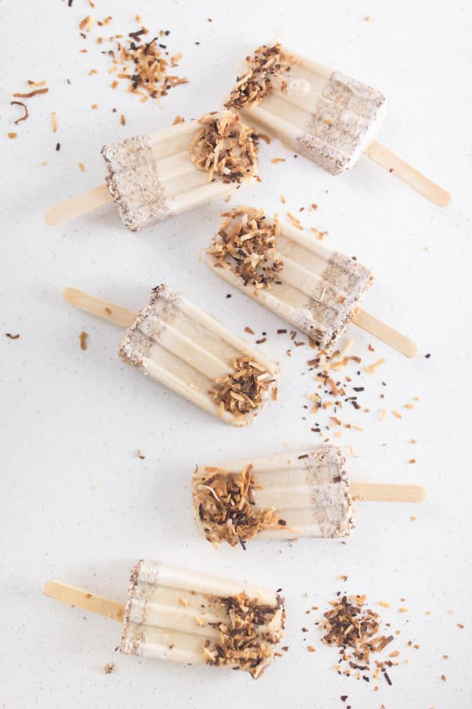 How to make toasted coconut popsicles 