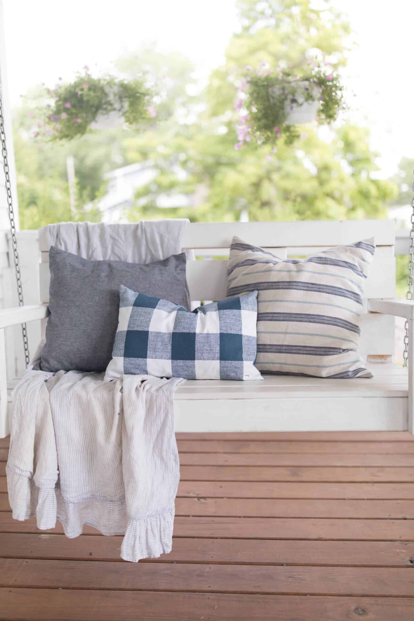 How to Sew a Pillow Insert with Drop Cloth - Farmhouse on Boone
