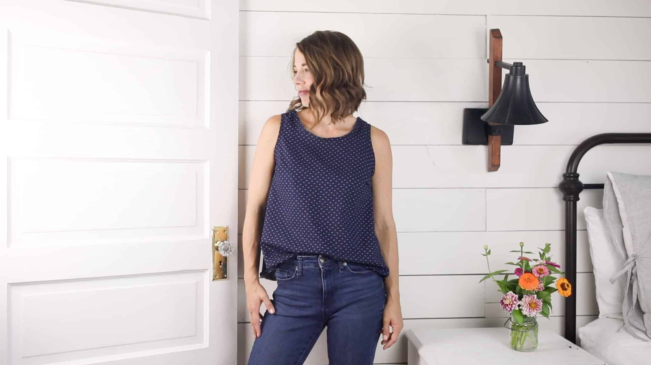 How to sew a loose fitting linen top with self drafted pattern