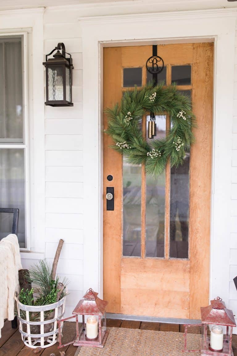 Create a Simple Farmhouse Christmas Front Porch - Farmhouse on Boone