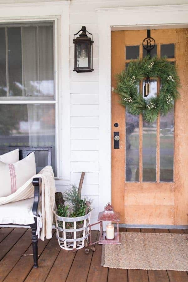 Create a Simple Farmhouse Christmas Front Porch - Farmhouse on Boone