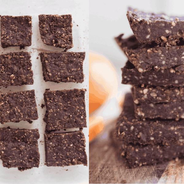 orange flavored homemade larabars