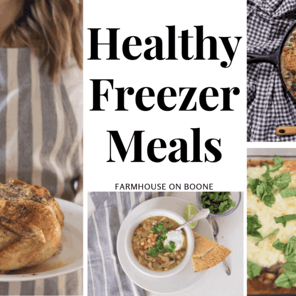 4 pictures of healthy freezer meals