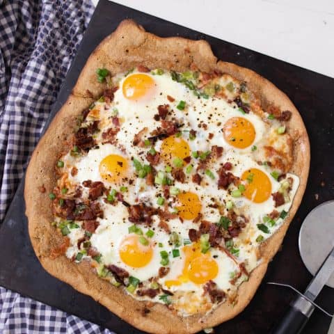 Breakfast Pizza Recipe With Sourdough Crust - Farmhouse on Boone