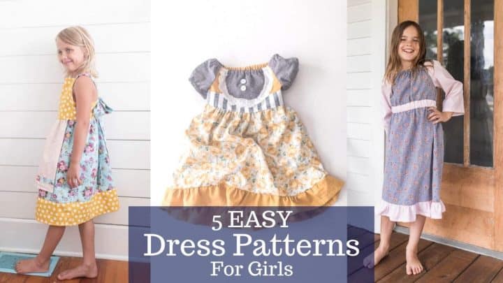 5 Easy Dress Patterns For Girls - Farmhouse on Boone