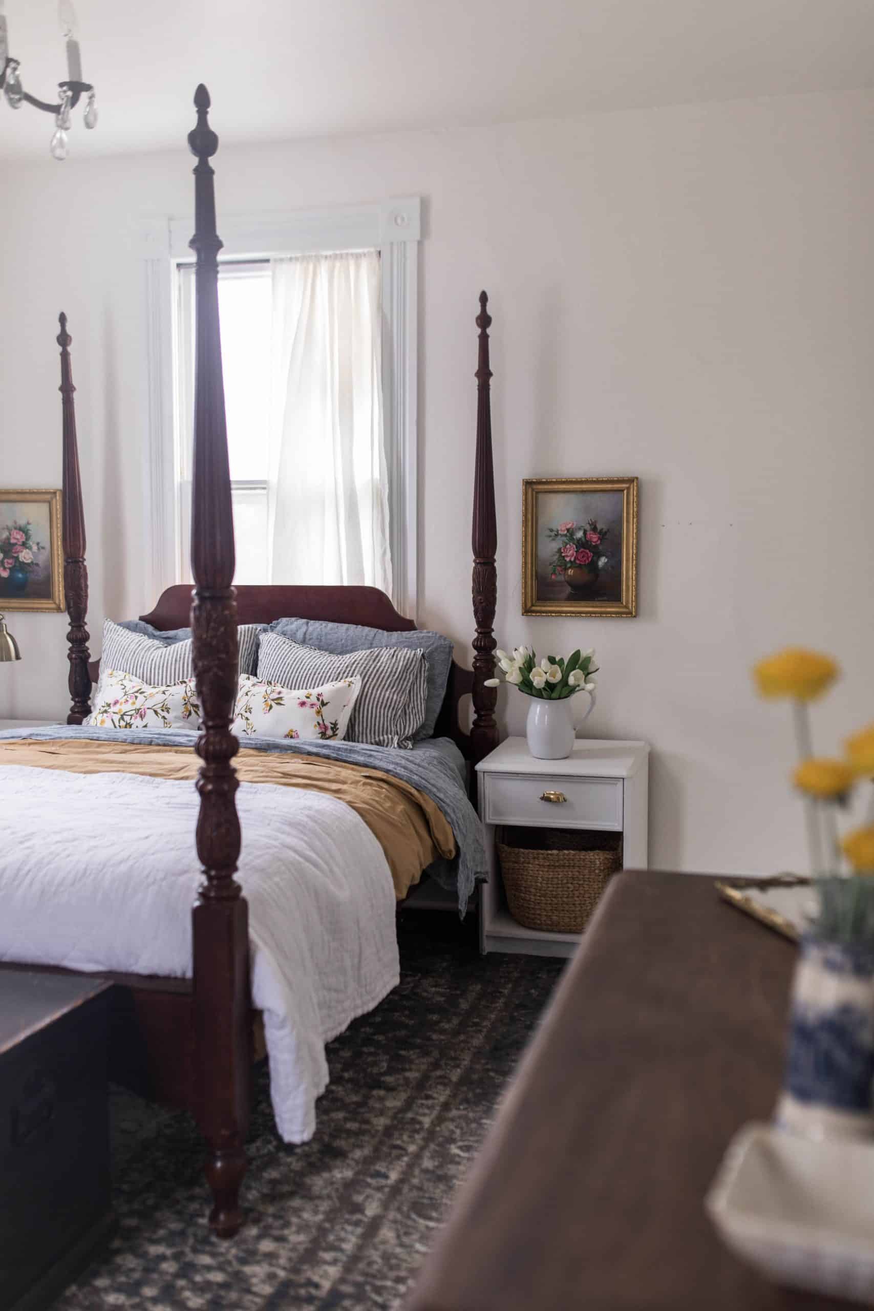 Victorian Farmhouse Bedroom- Spring Makeover - Farmhouse on Boone