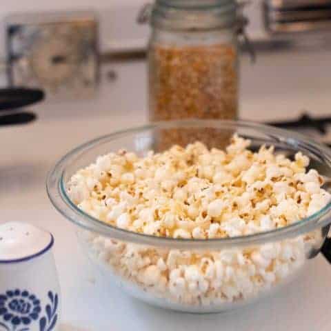 Stove-Top Coconut Oil Popcorn - Farmhouse on Boone