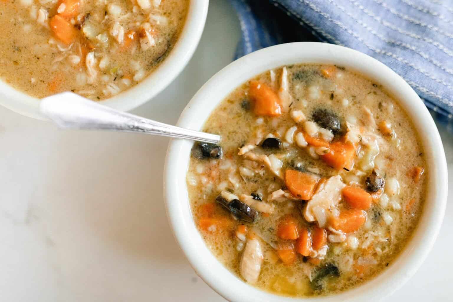 Chicken Marsala Soup - Farmhouse on Boone