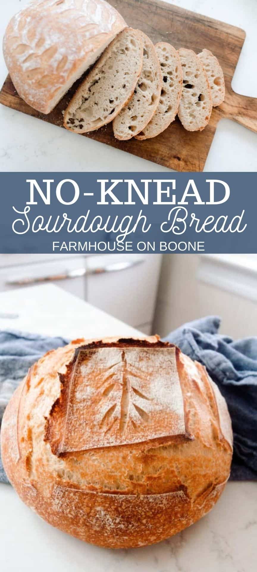 No Knead Sourdough Bread Farmhouse On Boone