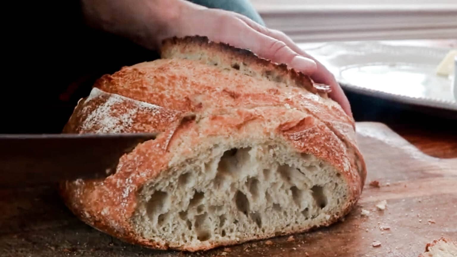 No Knead Sourdough Bread Farmhouse On Boone