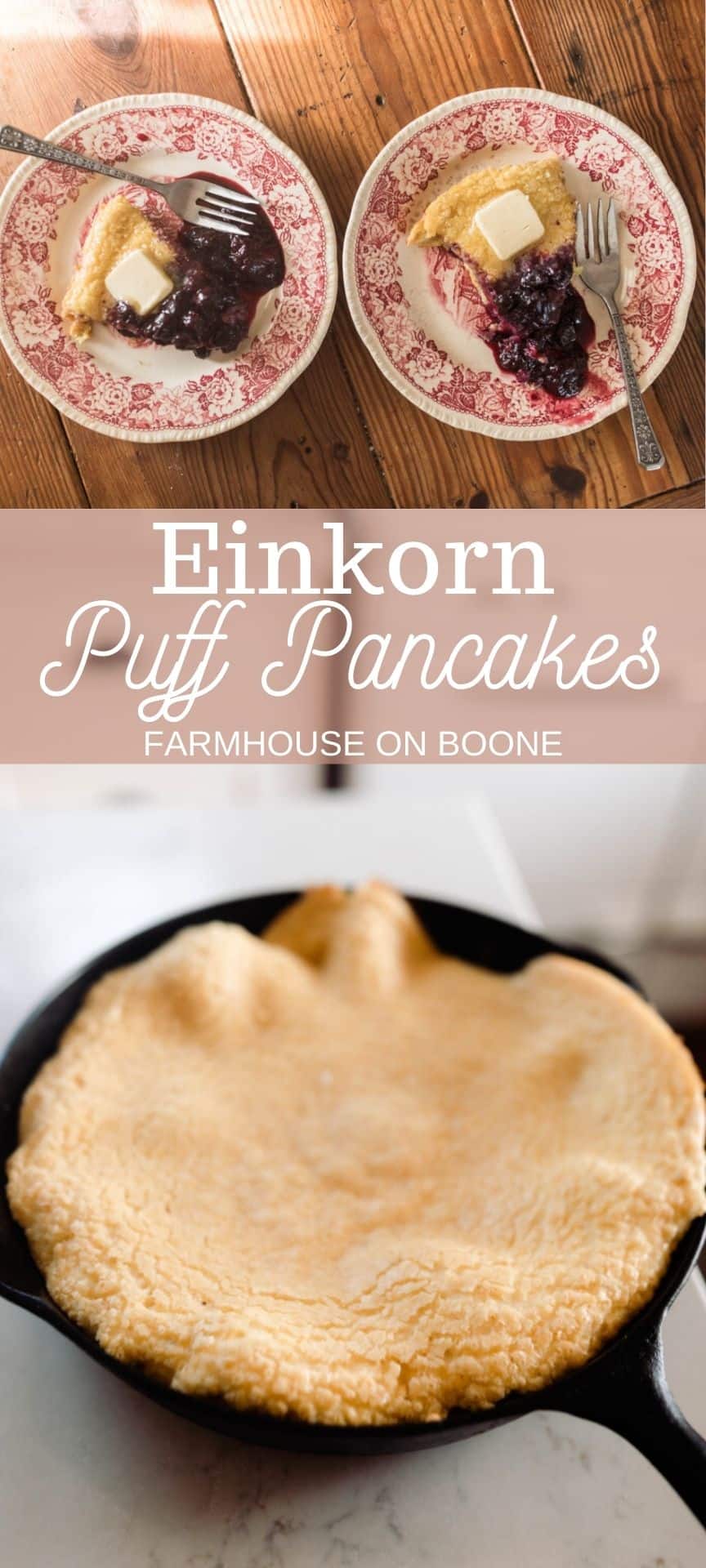 Einkorn Puff Pancakes - Farmhouse On Boone