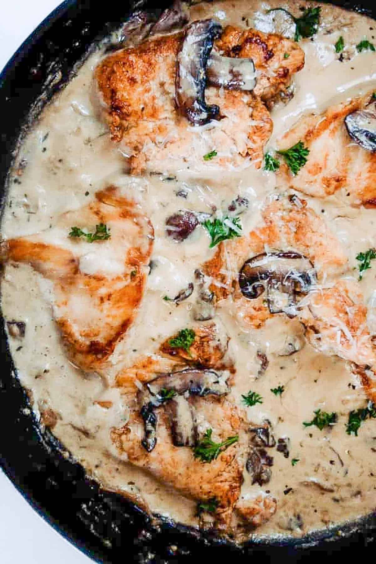 Creamy Chicken And Mushroom Pasta - Farmhouse on Boone