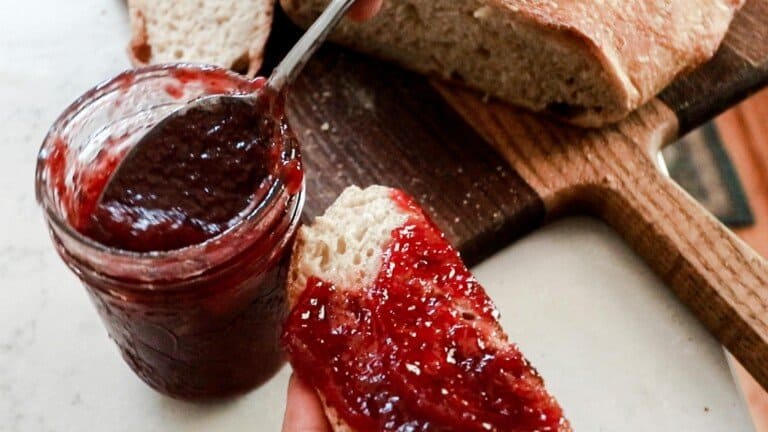 Homemade Strawberry Jam Sweetened with Honey - Farmhouse on Boone