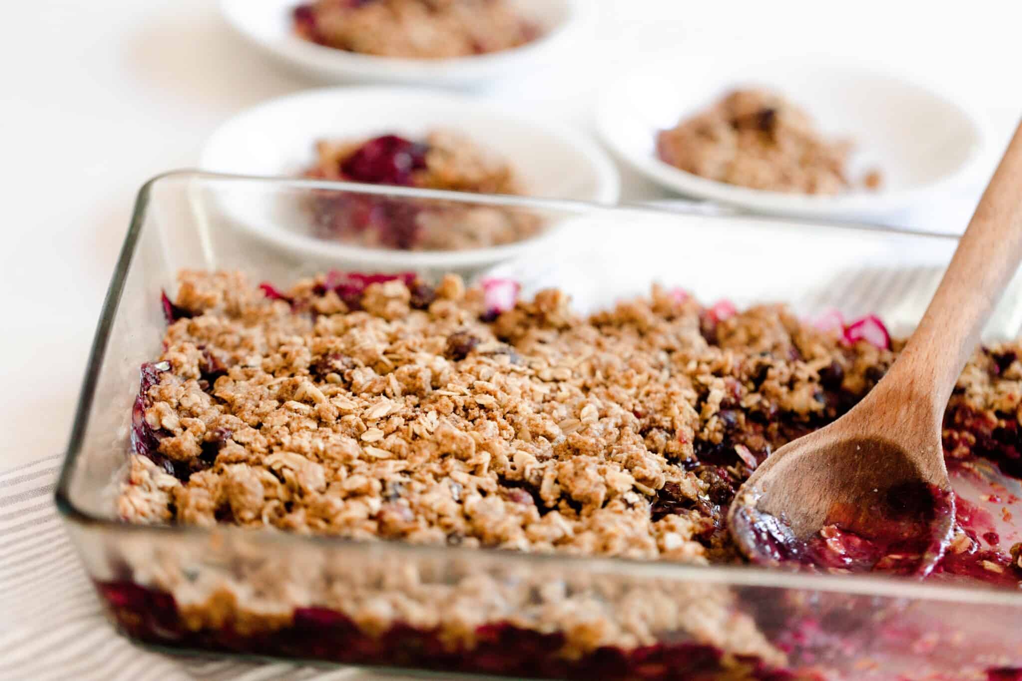 Berry Crisp Made With Einkorn - Farmhouse on Boone