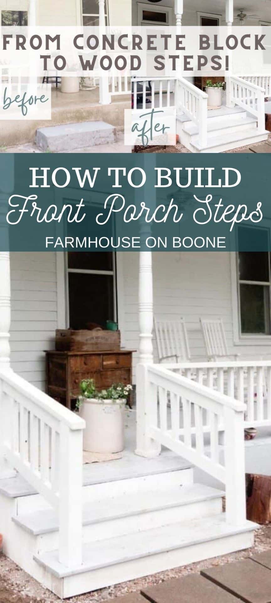 how-to-build-front-porch-steps-farmhouse-on-boone