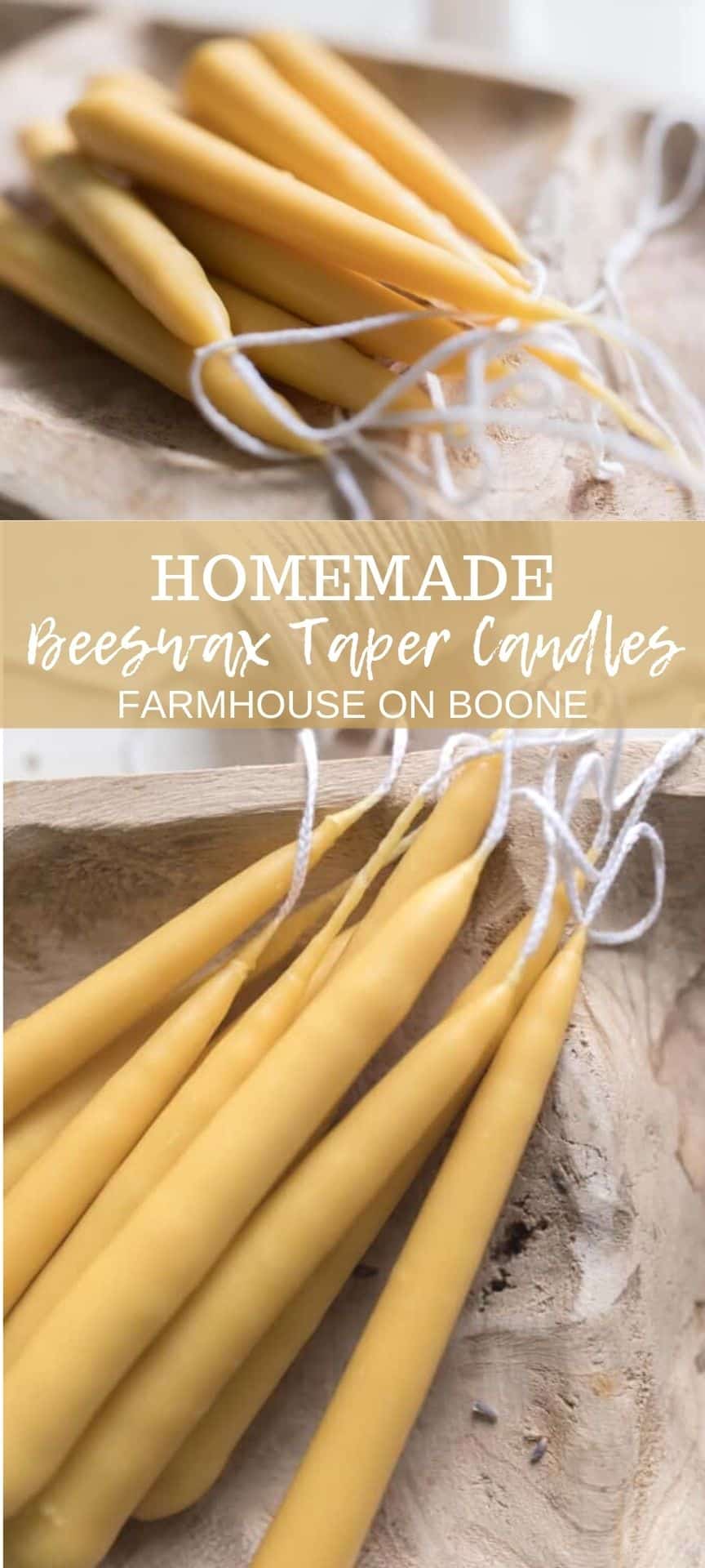 How To Make Beeswax Taper Candles Farmhouse on Boone