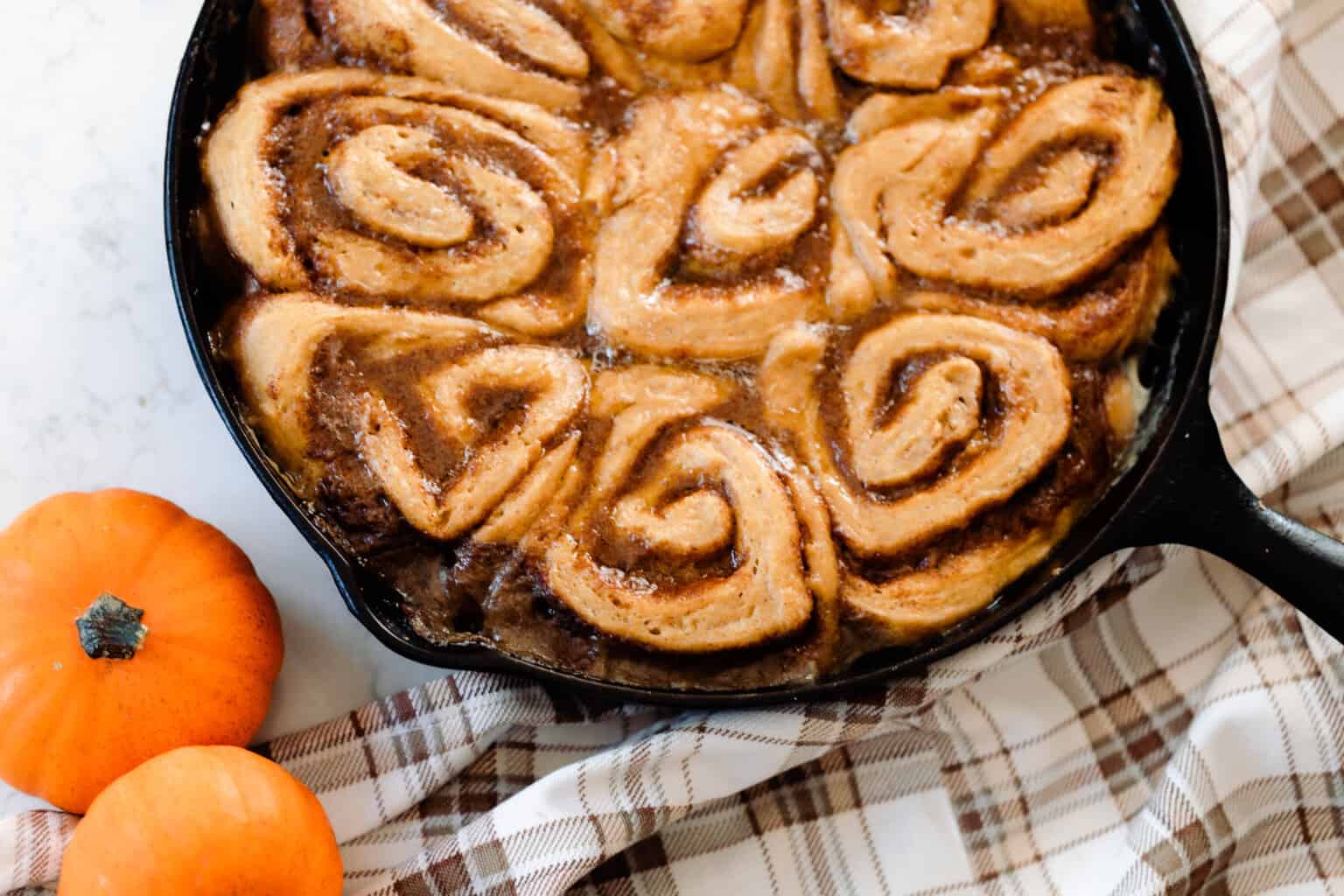 Sourdough Pumpkin Cinnamon Rolls - Farmhouse On Boone