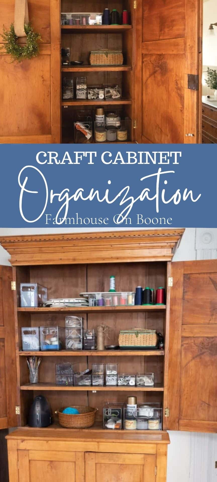 Creating a Crafting Cabinet - Town & Country Living