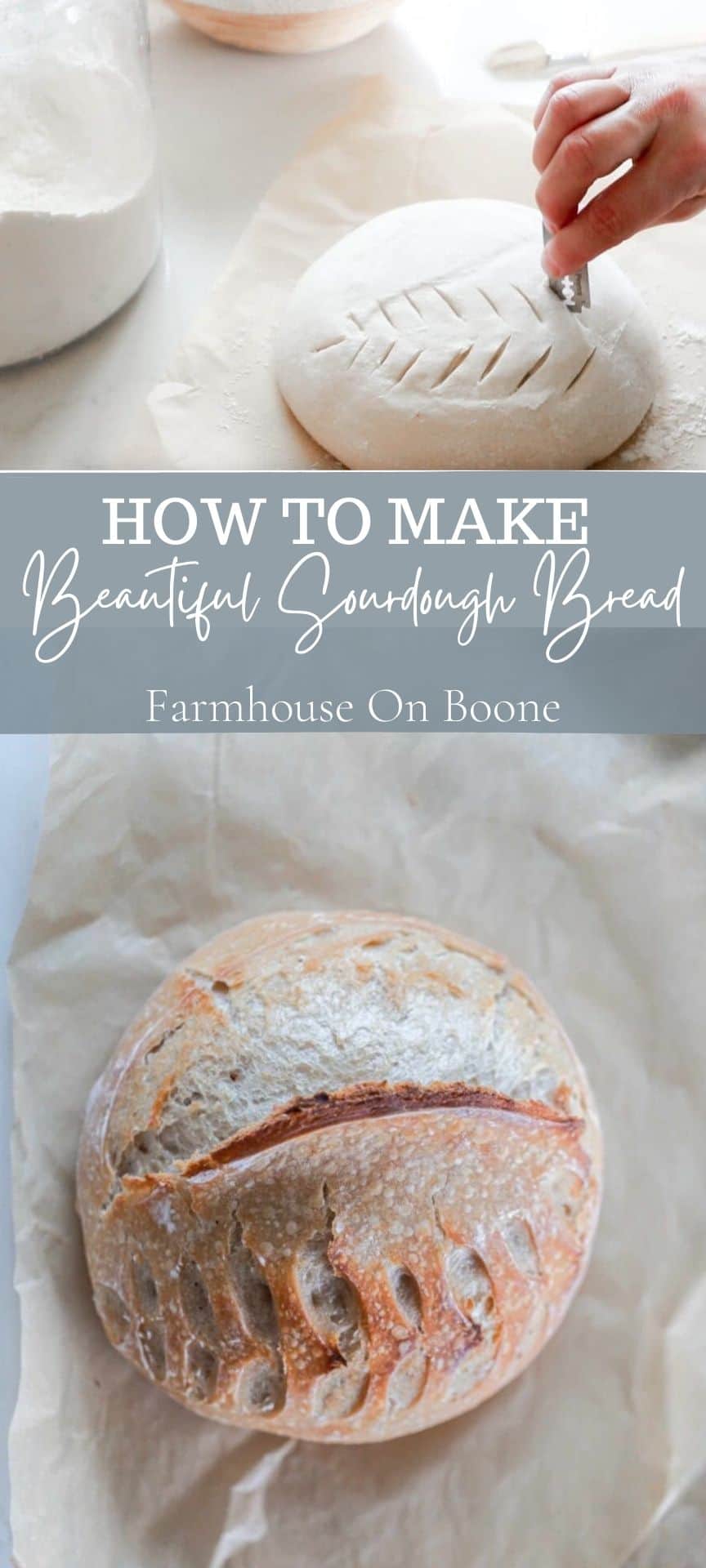 Sourdough Scoring - How To Make Beautiful Sourdough Bread - Farmhouse ...