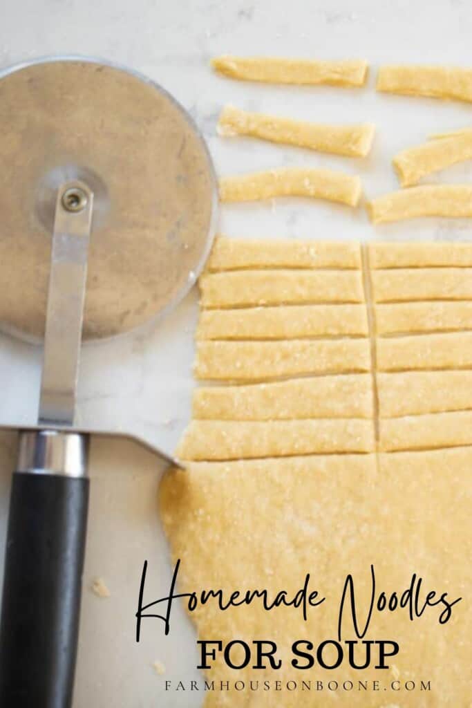 How to Make and Cut Homemade Noodles for Soup