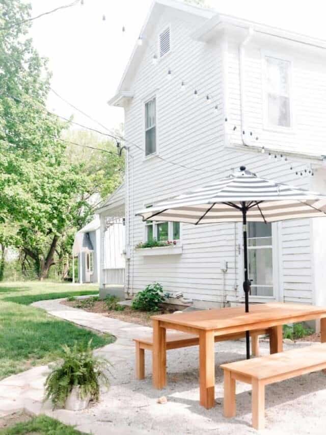 DIY Easy Pea Gravel Patio - Farmhouse on Boone