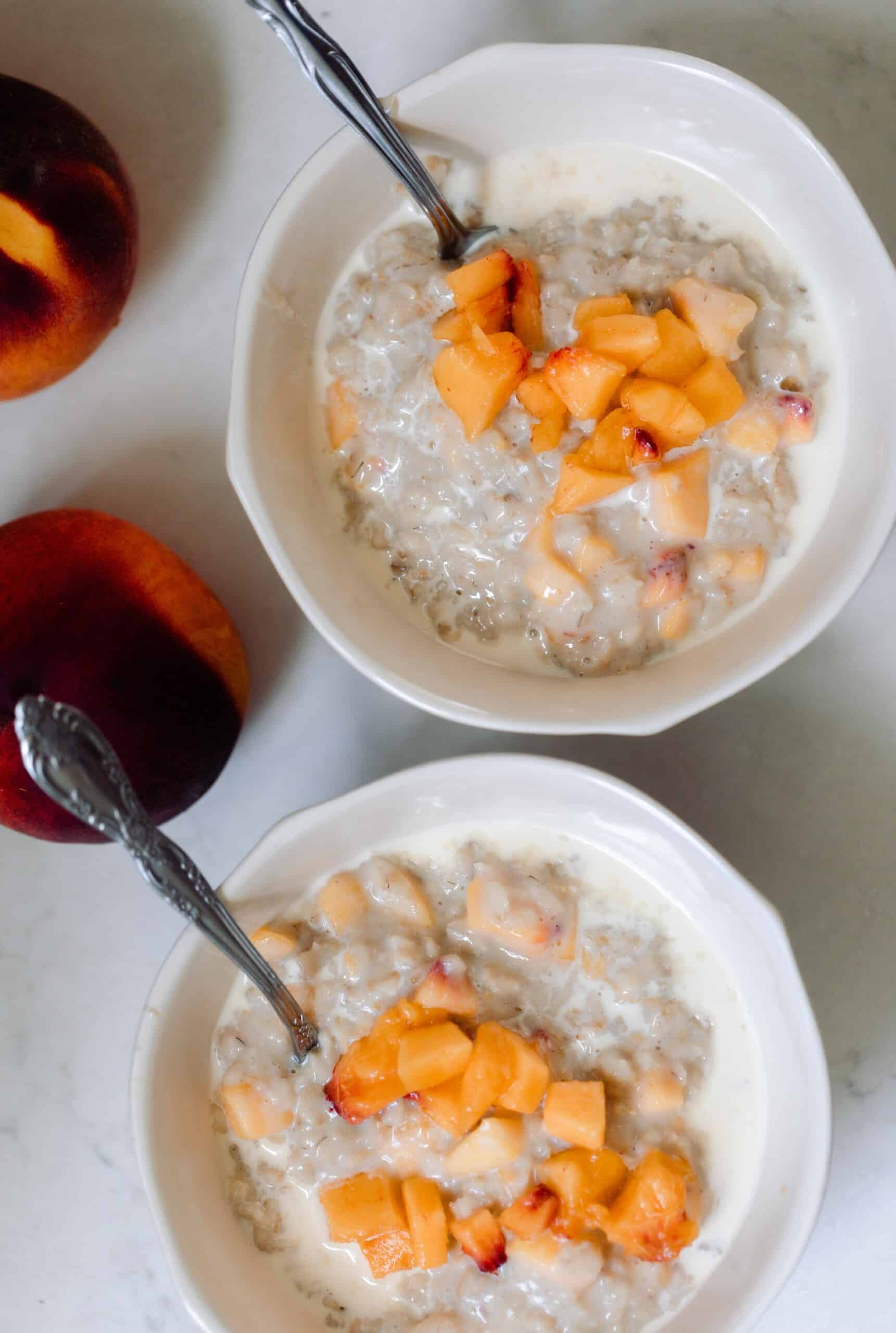 Peaches And Cream Oatmeal - Farmhouse on Boone