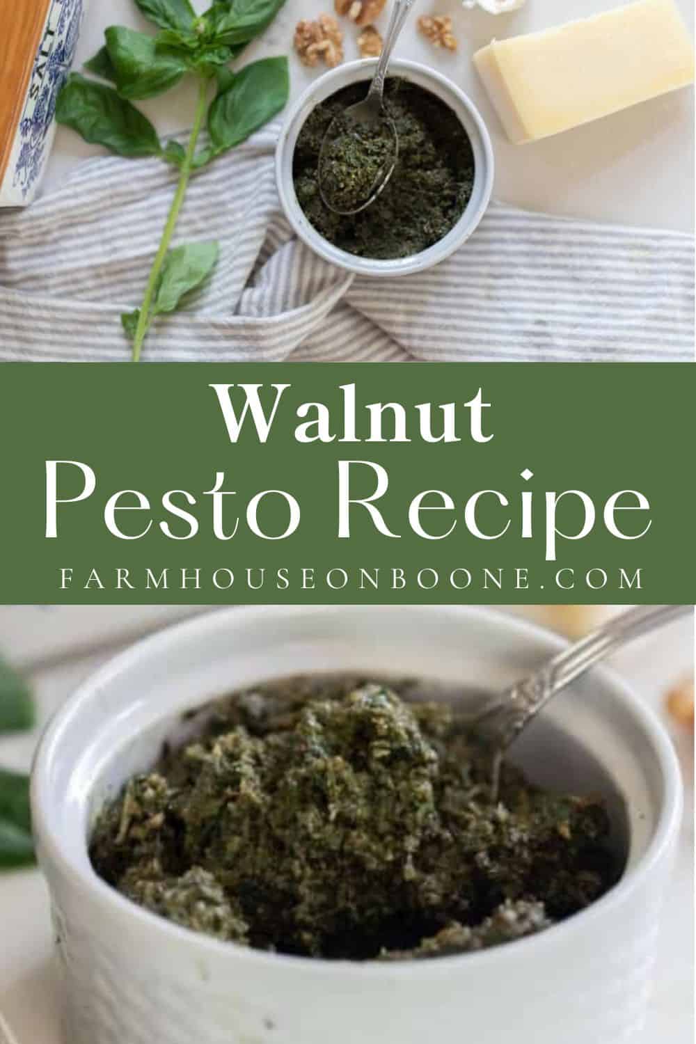 Best Basil Walnut Pesto Recipe Farmhouse on Boone