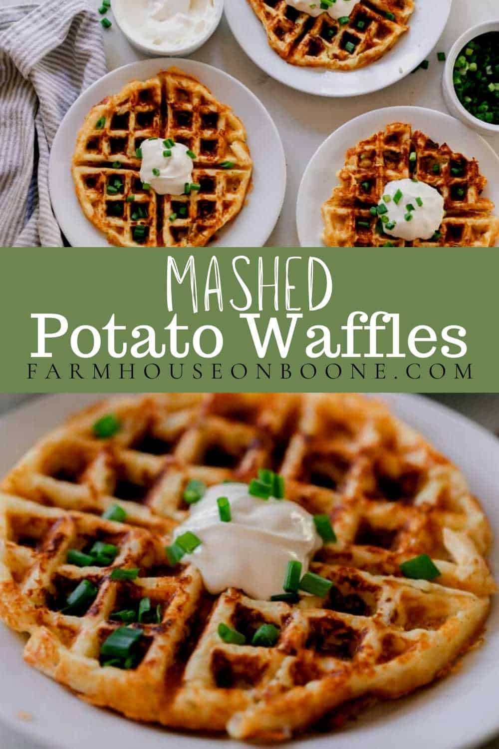 Easy Potato Waffles Two Ways Farmhouse on Boone