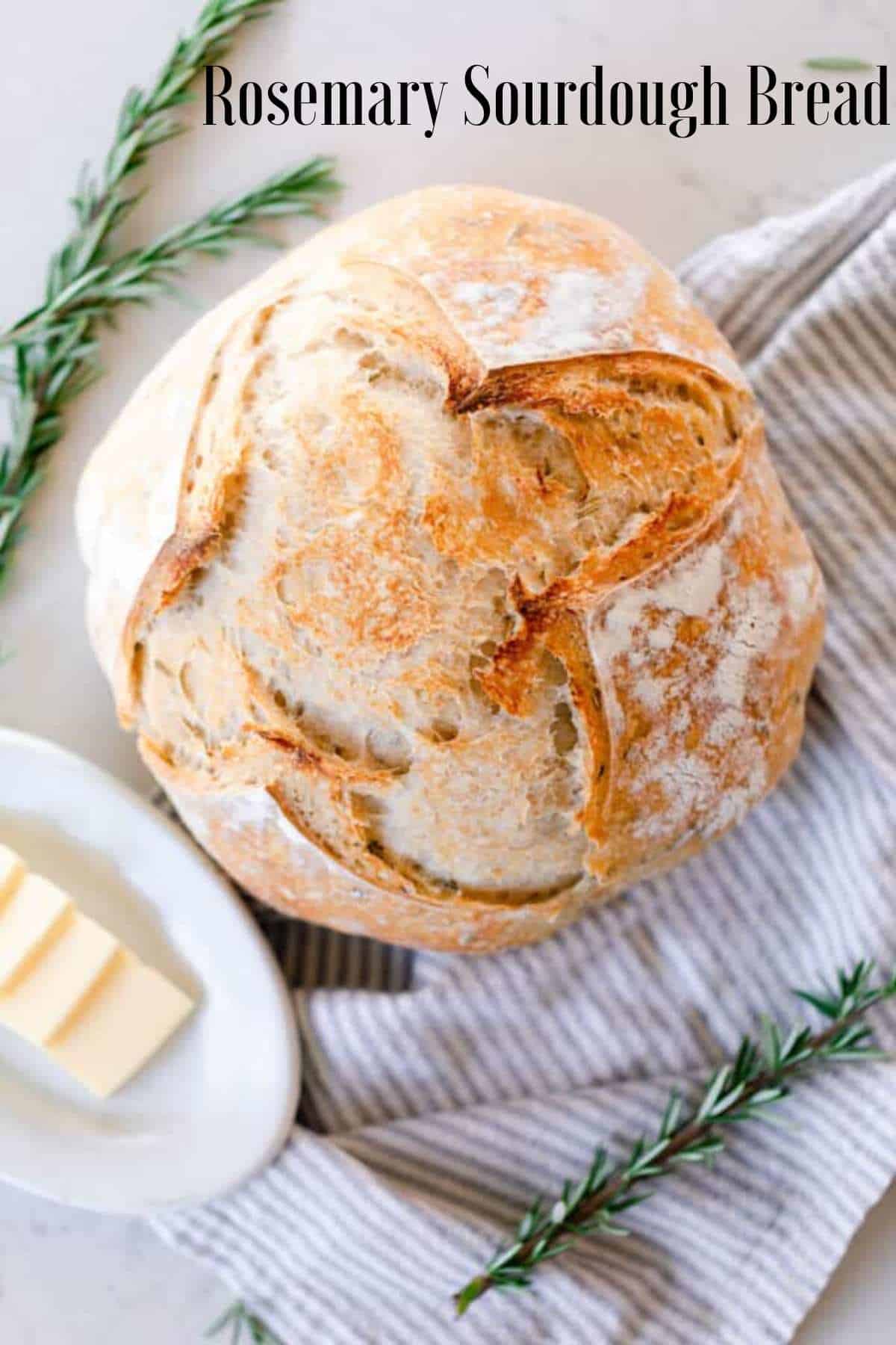 Rosemary Sourdough Bread - Farmhouse On Boone