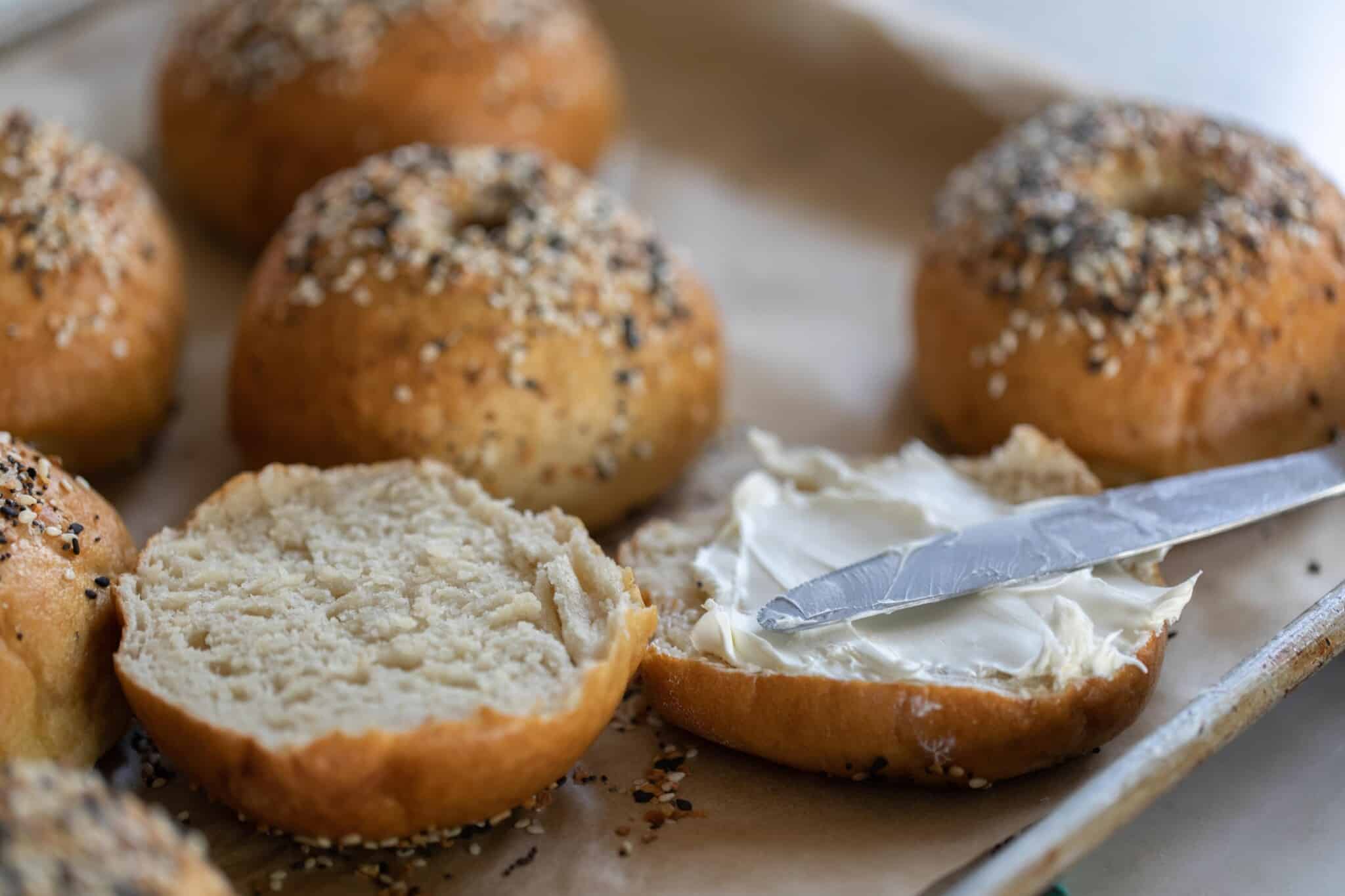 Easy Sourdough Discard Bagels Farmhouse on Boone