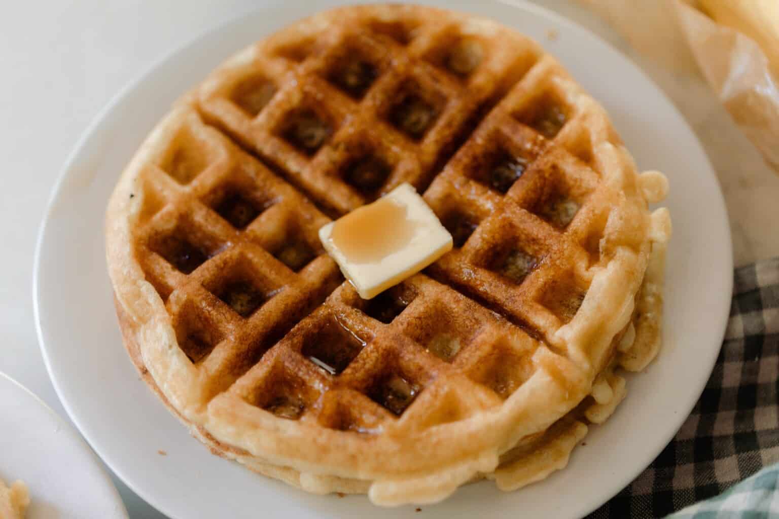 Easy Sourdough Waffles Recipe - Farmhouse on Boone