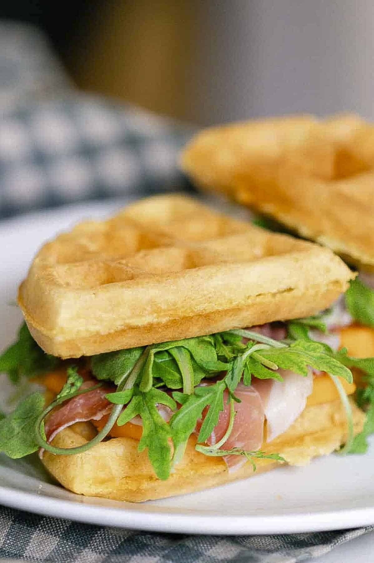 Waffle-Iron Ham and Cheese Panini