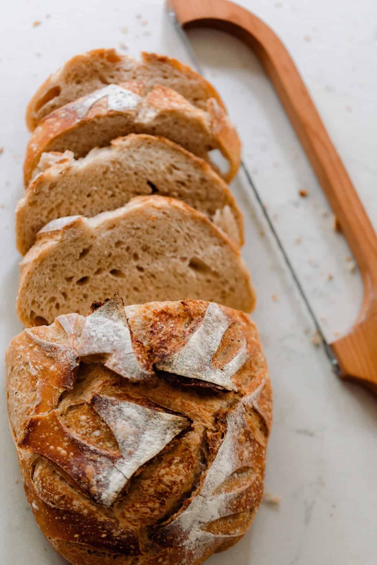 How To Cut Sourdough Bread For The Perfect Slice - Farmhouse on Boone