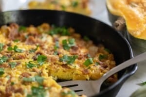 Easy Pumpkin Frittata Recipe With Bacon And Feta - Farmhouse On Boone