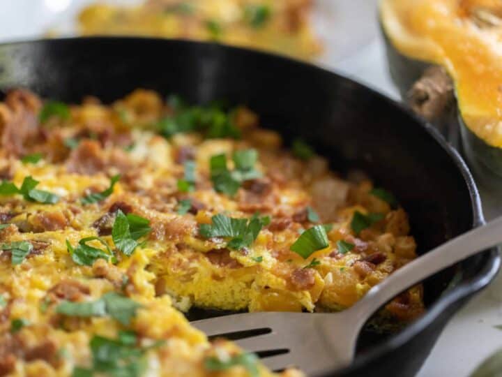 Squash and Garlic-Herb Cheese Frittata Recipe